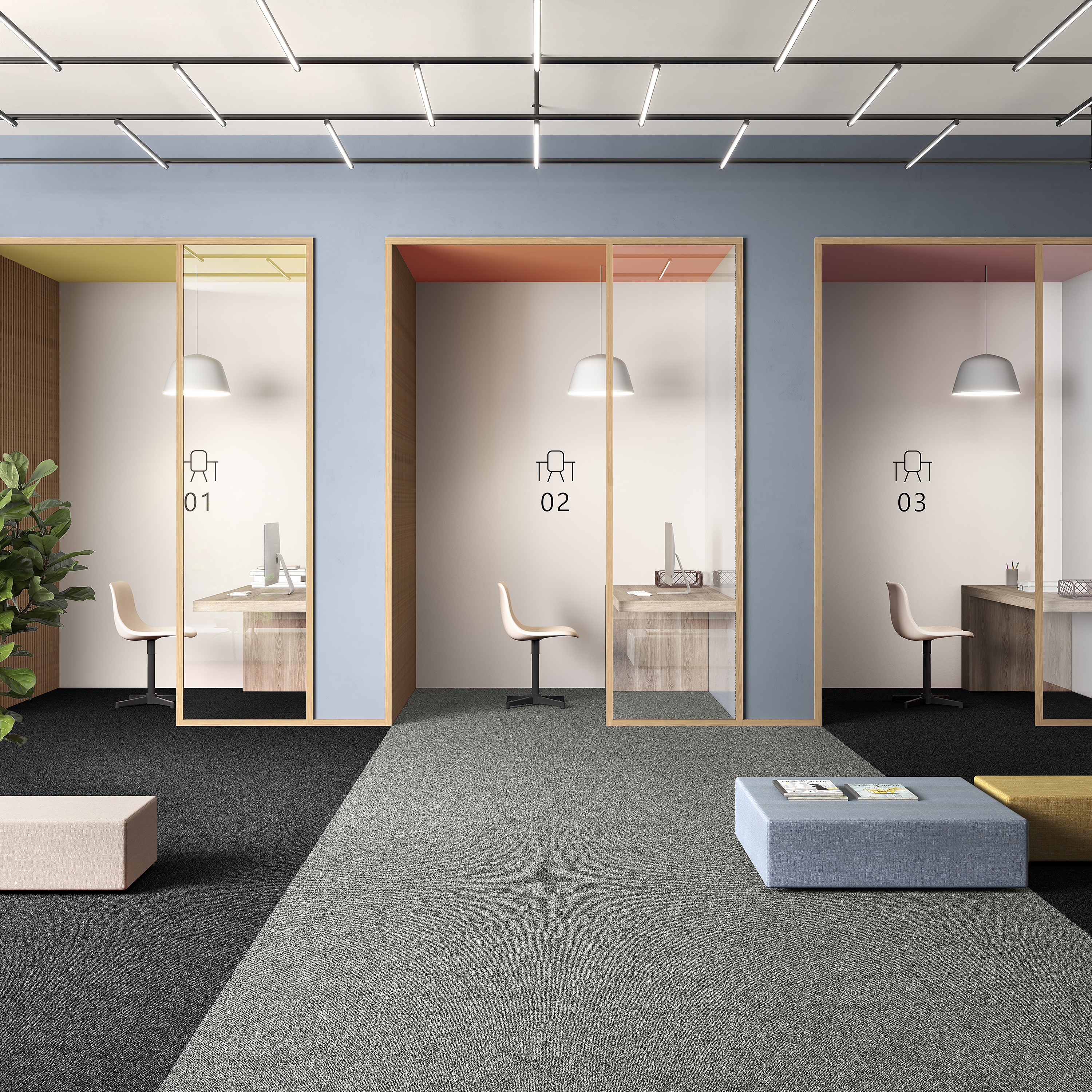 Ковровая плитка Medusa Tile 94 (500*500*5 мм) — купить в Екатеринбурге