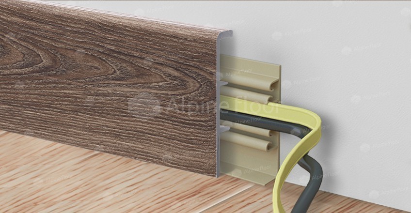 Напольный плинтус Rico Concept 80 Дуб фисташковый (2200*20*80 мм) — купить в Екатеринбурге